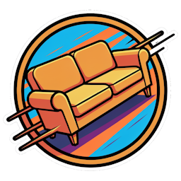 Kanapa Studio logo — a couch in a round badge